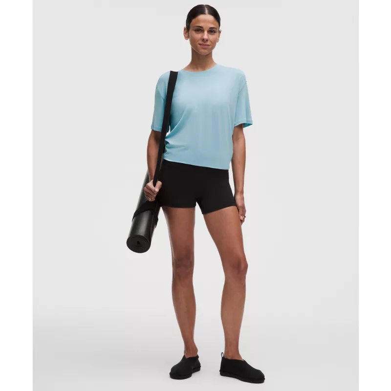 SilkyAppeal Tie-Back Short-Sleeve Shirt