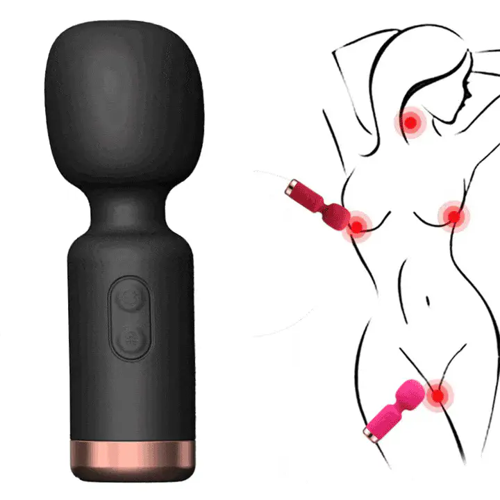 Mlovexy -Mini Strong Shock  Vibrator Multi Frequency Second Small Massage