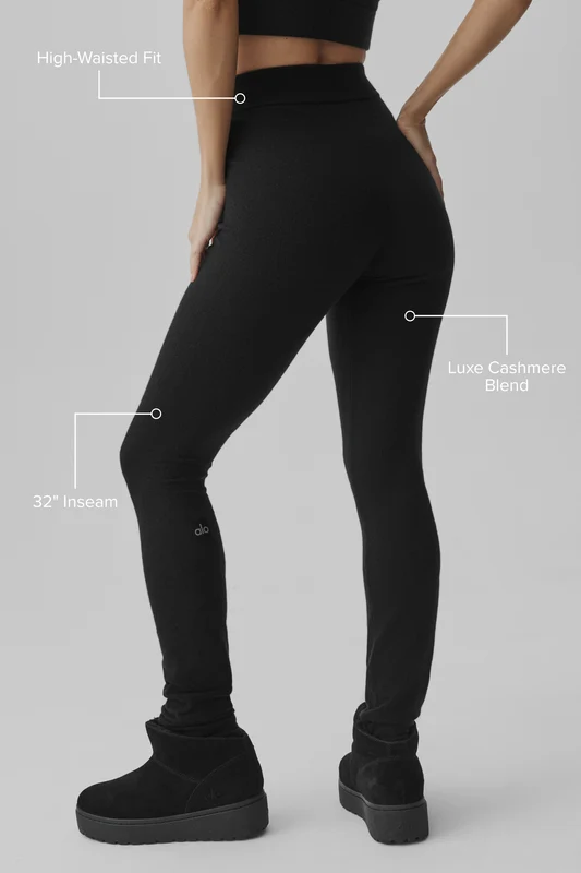 Cashmere High-Waist Eternity Legging