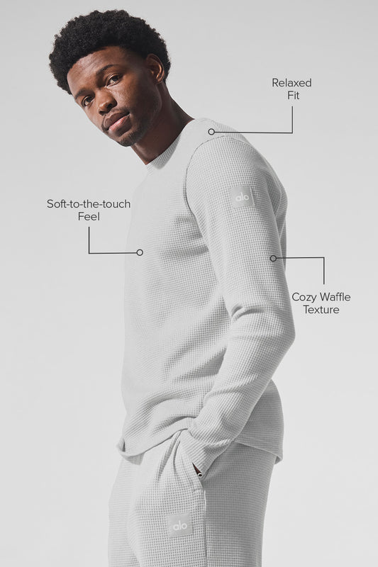 Elevate Waffle Long Sleeve Crew