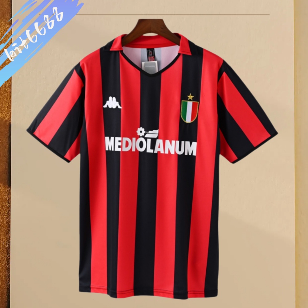 1988/1989 AC Milan Home Retro Football Shirt (Fan Edition)