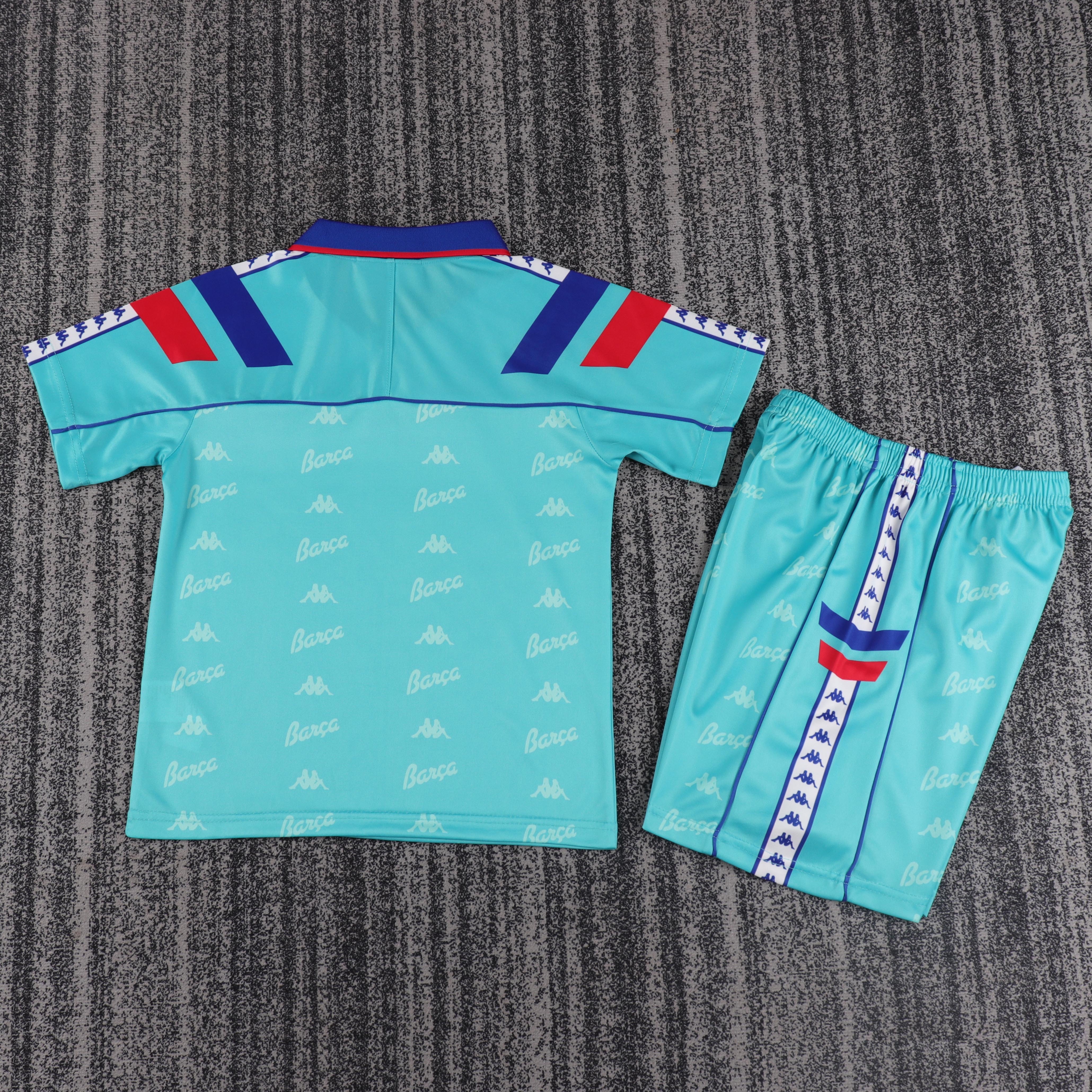 1992/1995 Barcelona Away Retro Kids Kit(Kids Kit)