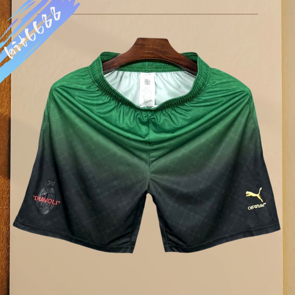 2025/2026 AC Milan Joint Edition Of Black And Green Shorts