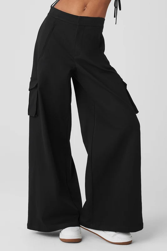 Show Off Cargo Wide Leg Trouser (Long)
