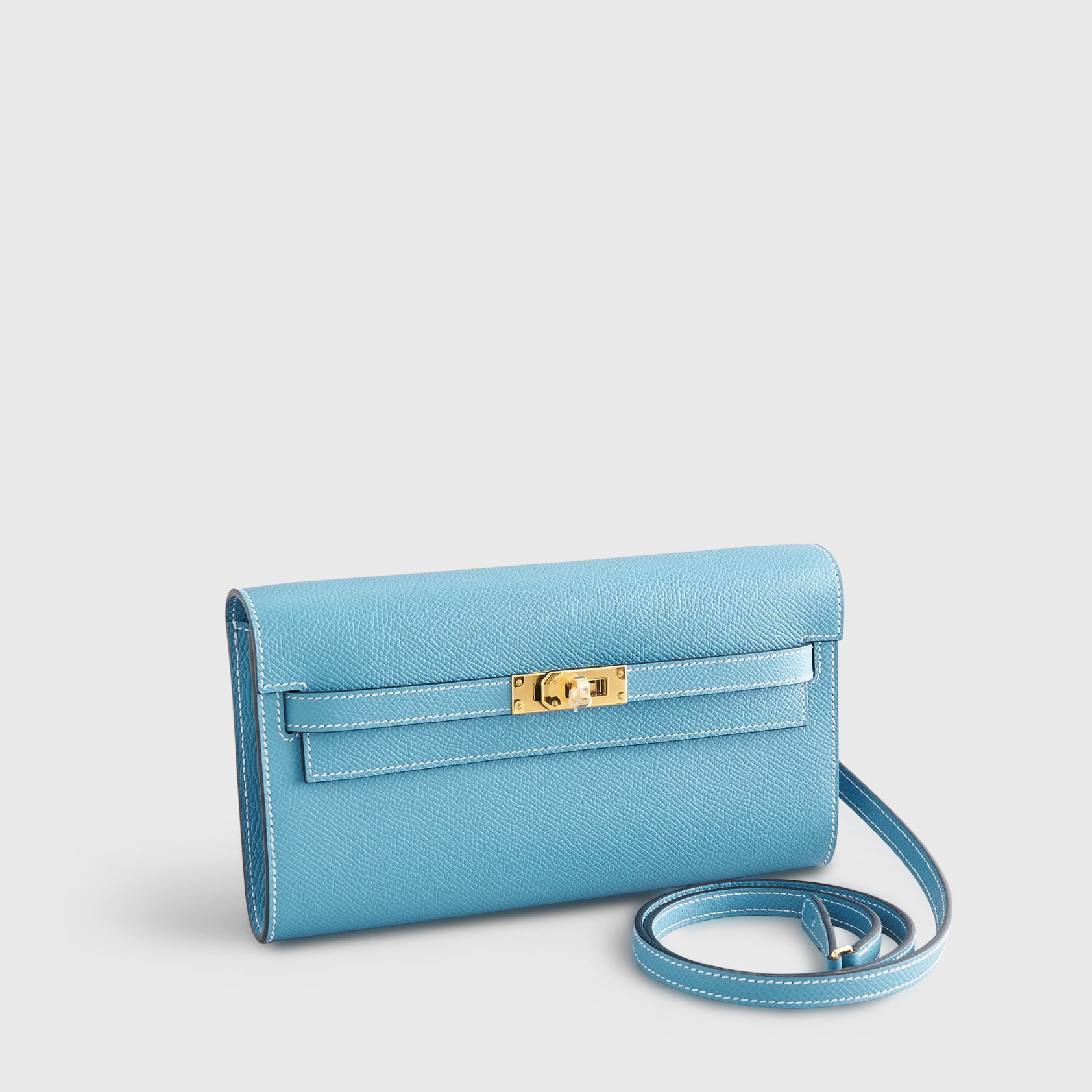 Hermès Kelly To Go Epsom Blue Jean Gold Hardware