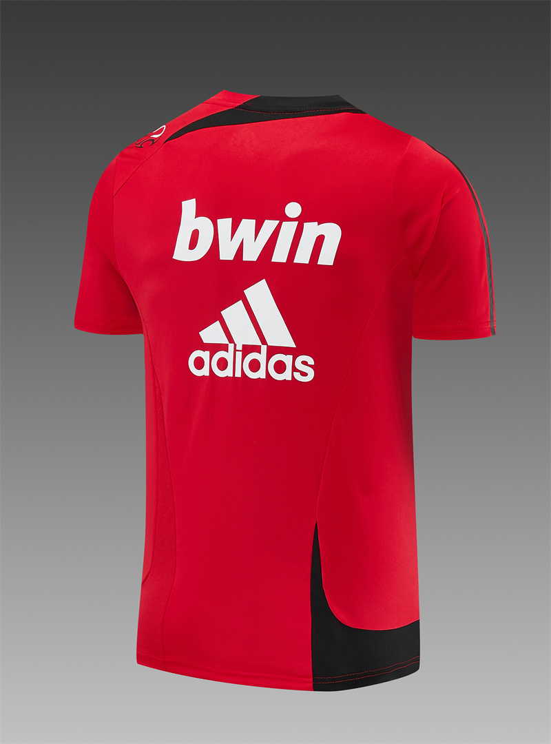 07/08 AC Milan retro training suit short sleeved football shirt