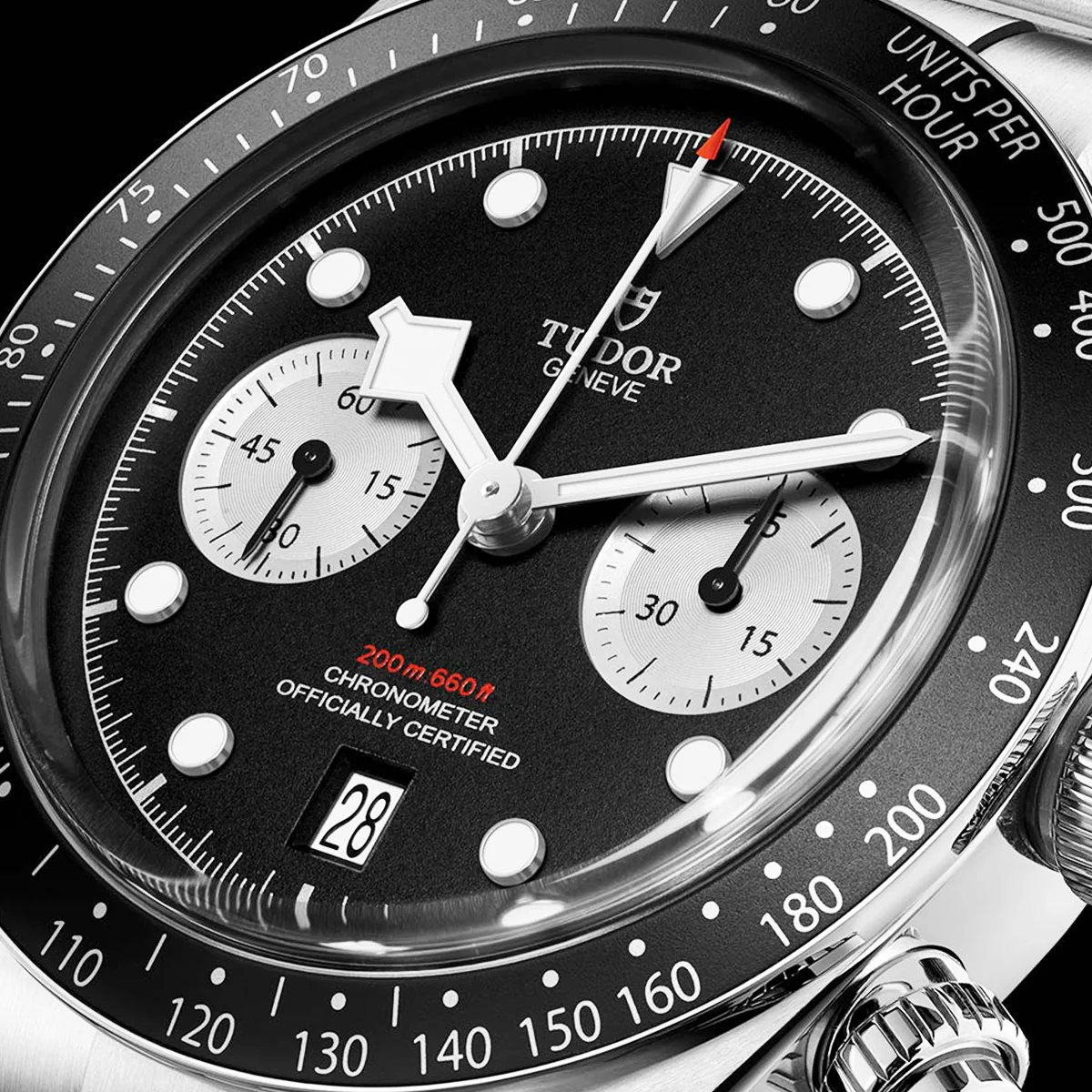 Black Bay Chrono 41mm Black/Silver Dial Men's Automatic Bracelet Watch