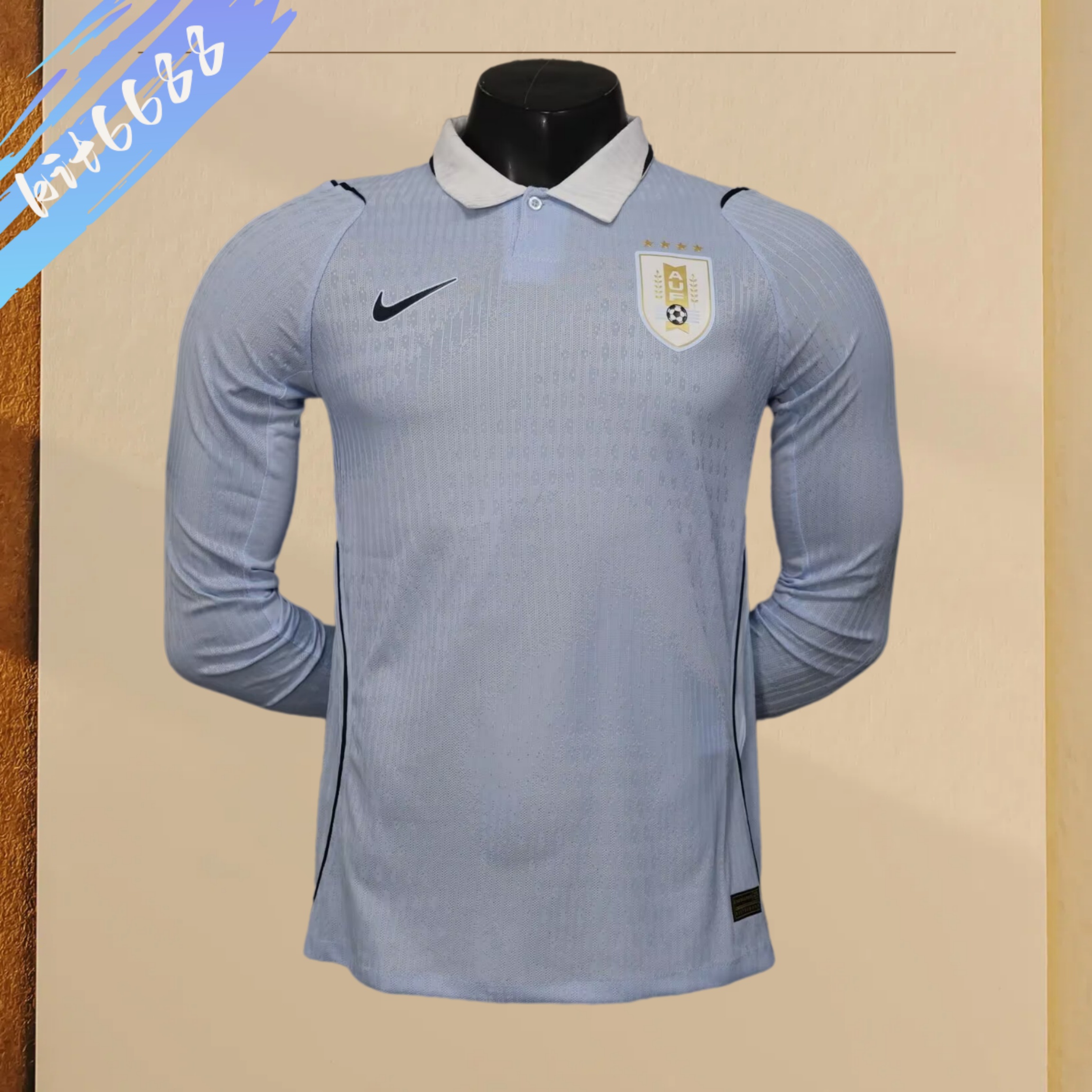 2026 Uruguay home long sleeves Football Shirt (Player version)