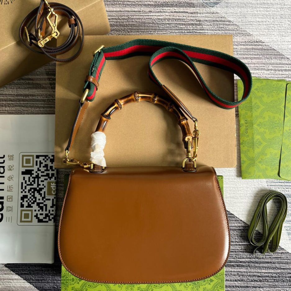 GUCCI BAMBOO 1947 MEDIUM TOP HANDLE BAG