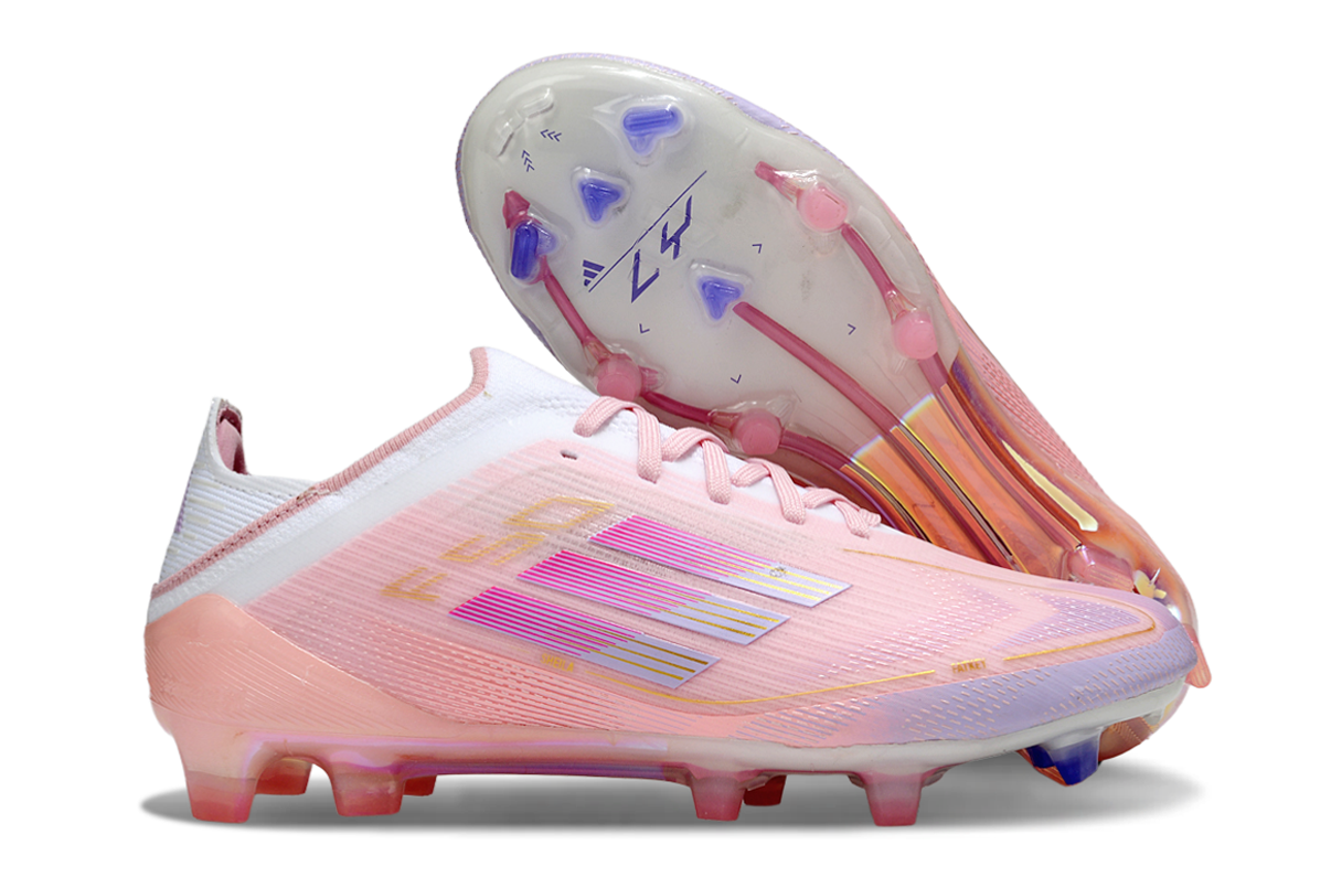 F50 x Yamal co-branded fully knitted FG soccer shoes with laces