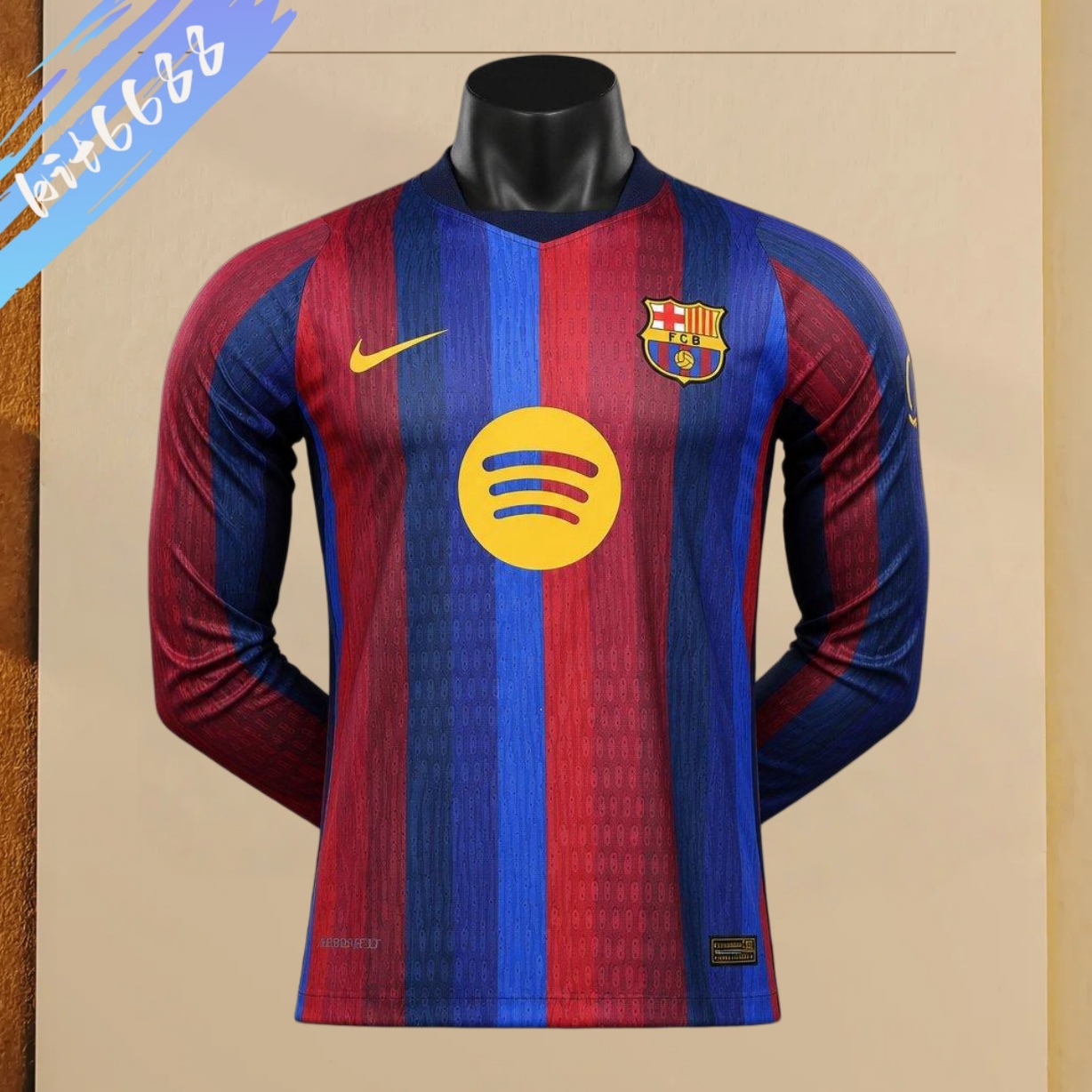 2026/2027 Barcelona Home Long Sleeve Football Shirts（Player version）