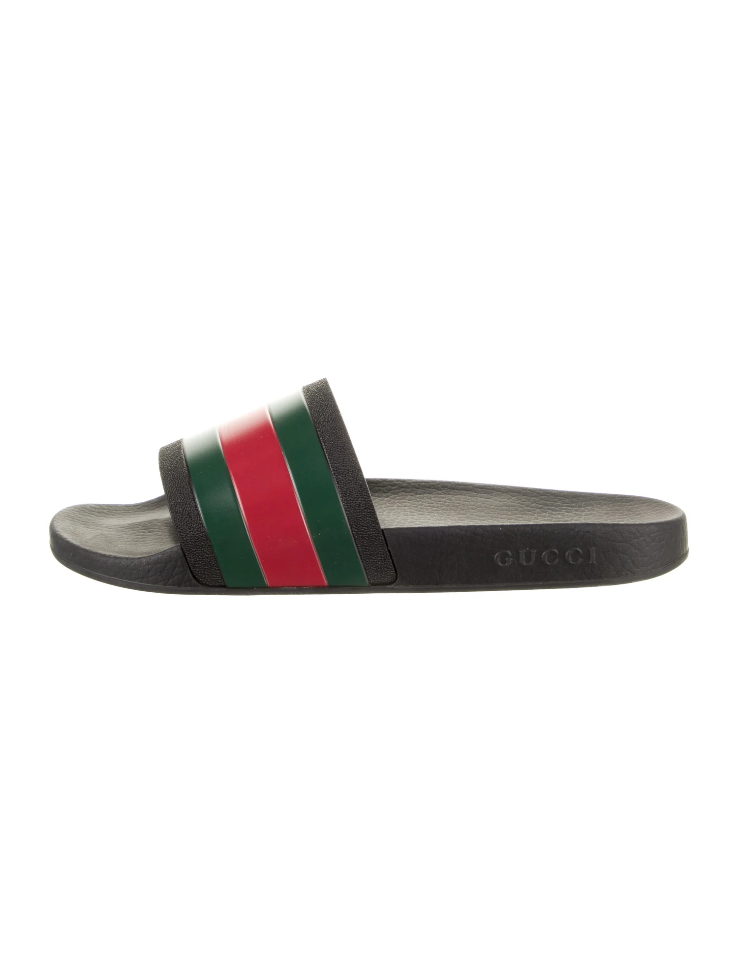 Gucci Web Accent Rubber Slides