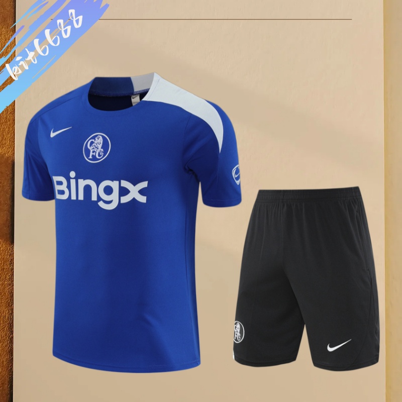 25/26 Chelsea Short Sleeve Training Suit (Adult and Children's Set)