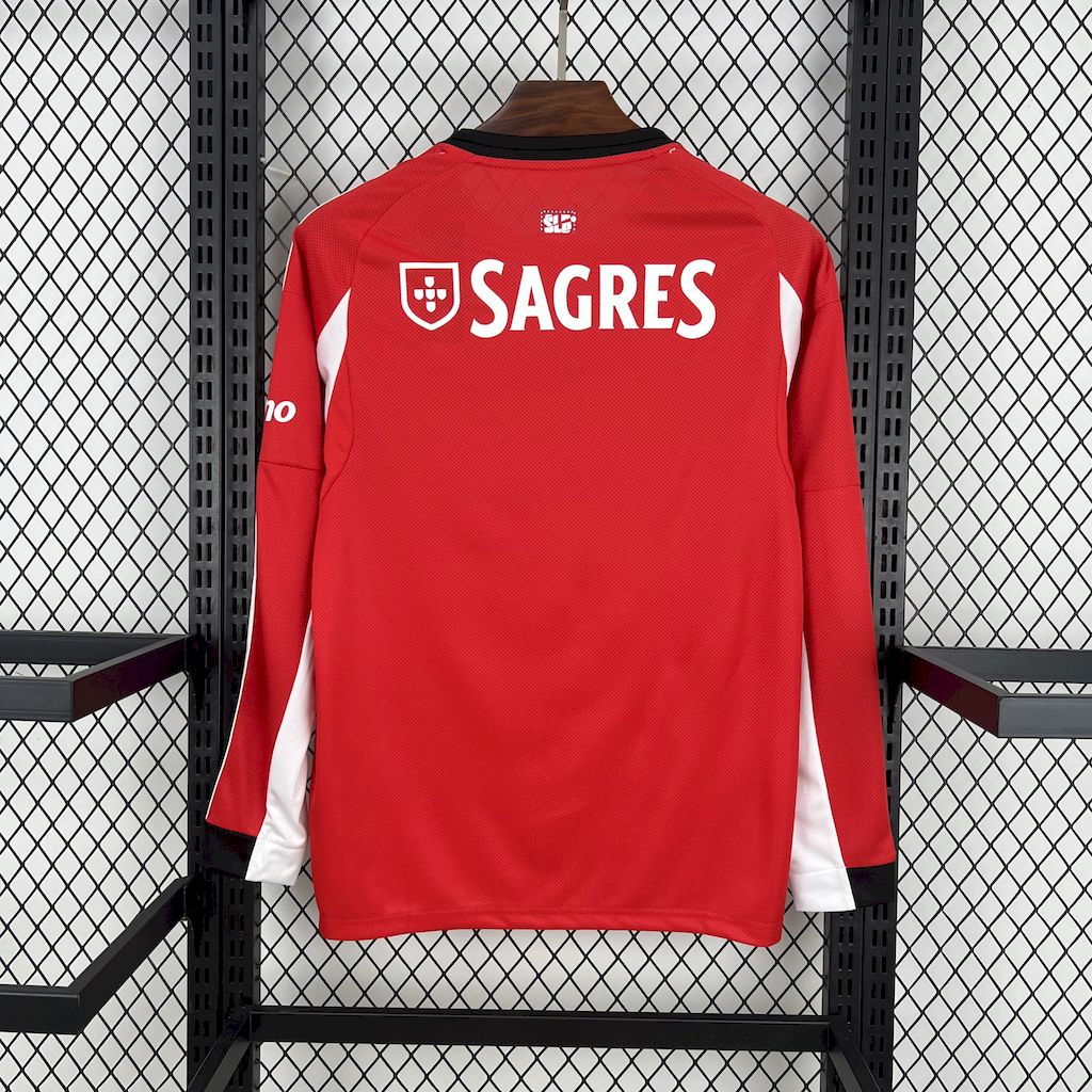 2025/2026 Benfica Football Club Home Long-sleeved Football Shirt（Fan Edition）