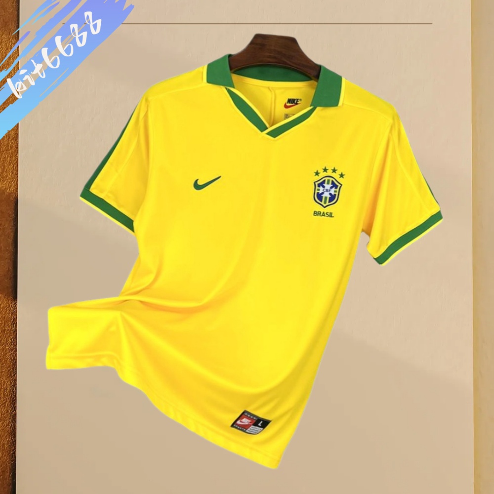 1997 Brazil Home Retro Football Shirt