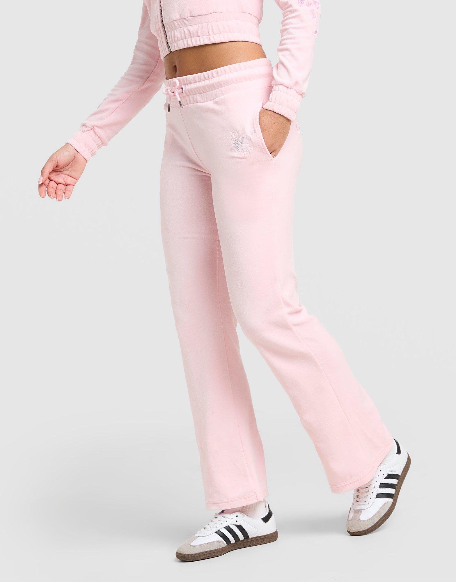 Ed Hardy Thorns Diamante Velour Joggers