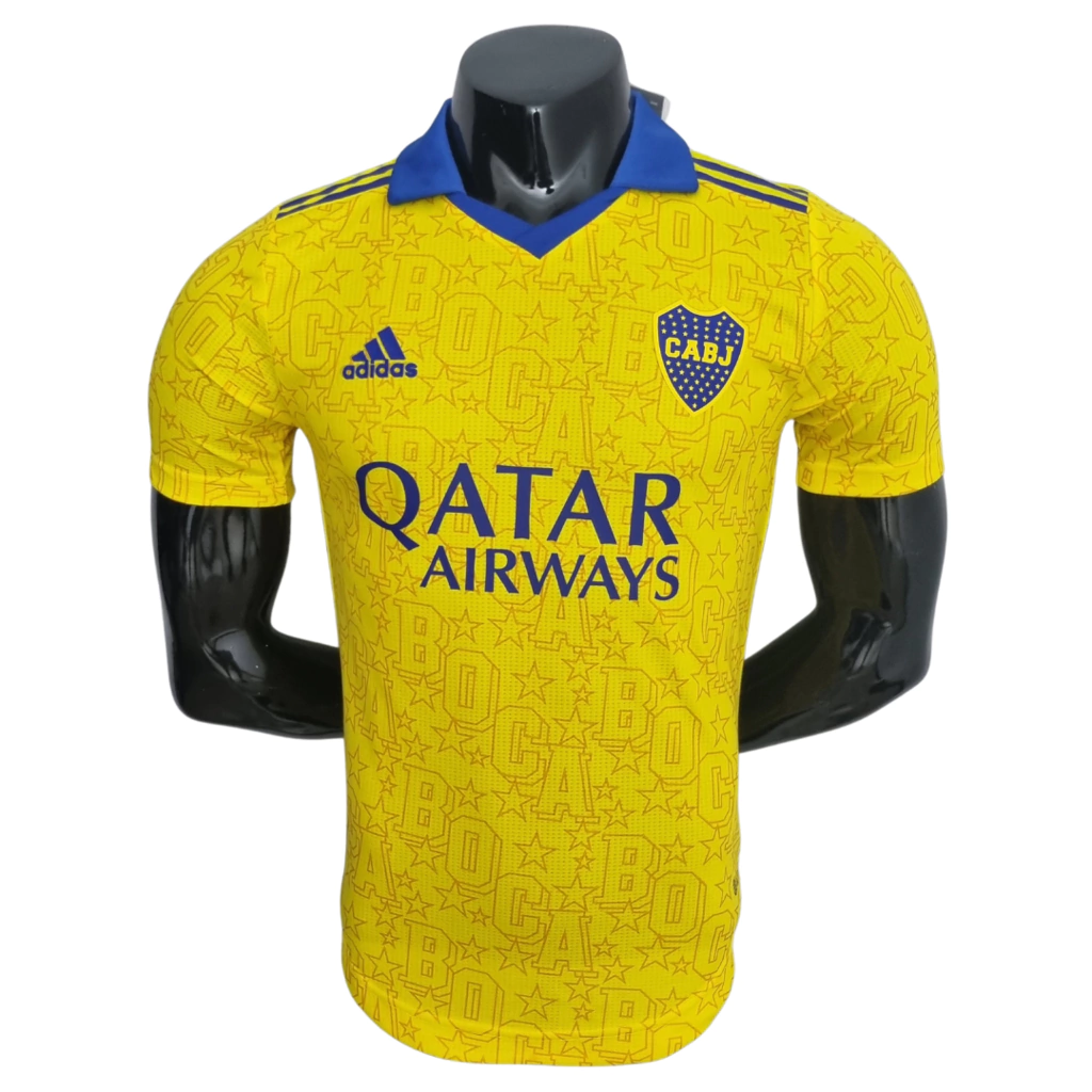 Boca Juniors 22-23 Third Team Player Version - Yellow and Blue