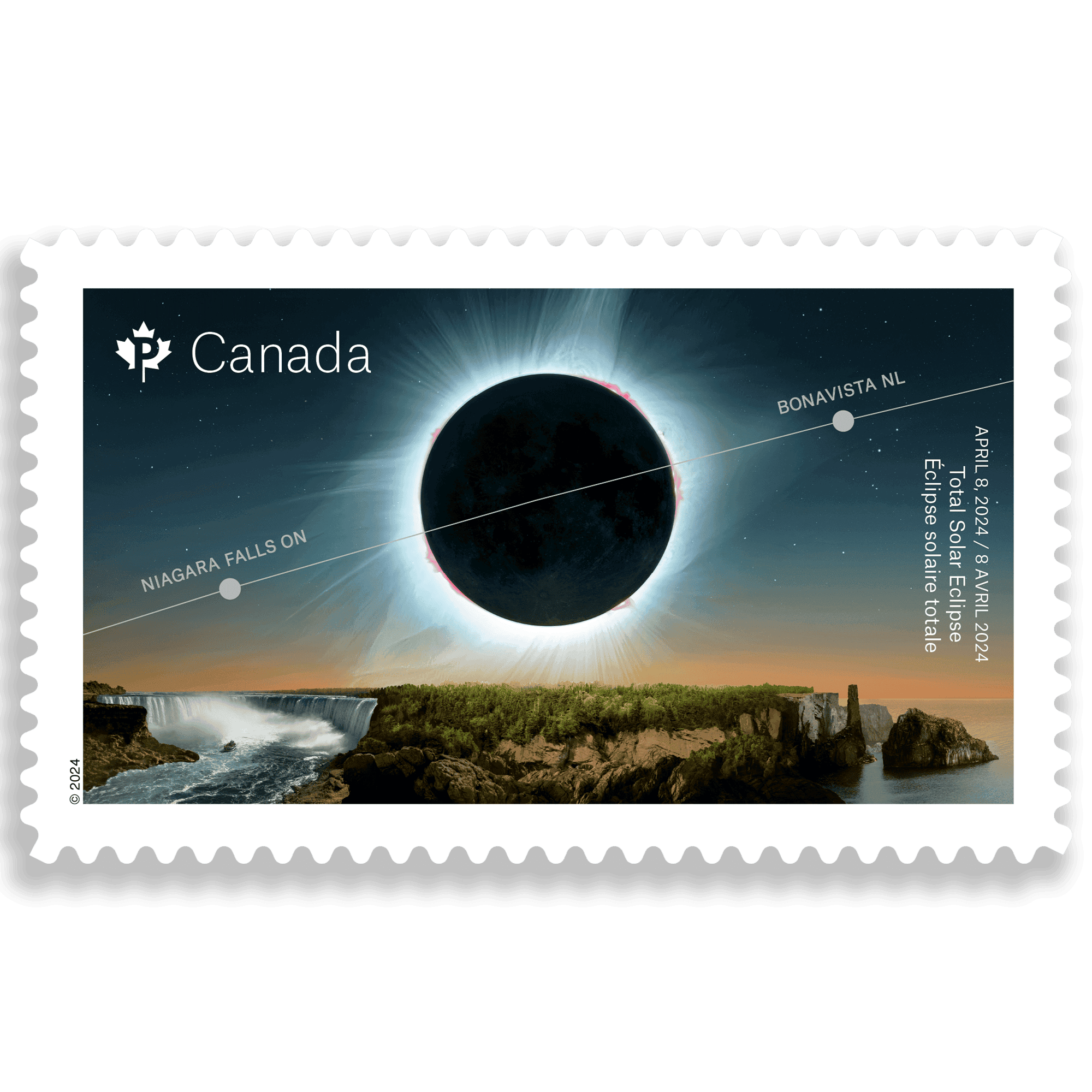 Total Solar Eclipse – 100 Permanent™ Stamps (10 Booklets of 10)