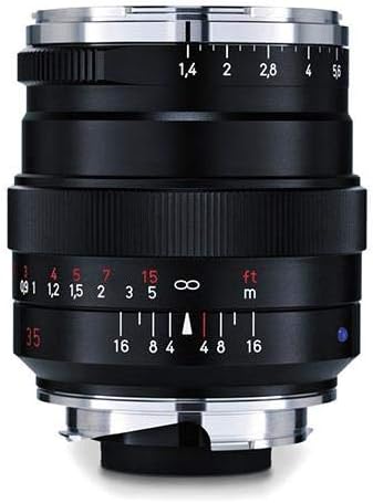 ZEISS Ikon Distagon T* ZM 1.4/35 Wide-Angle Camera Lens for Leica ZM-Mount Rangefinder Cameras. Black