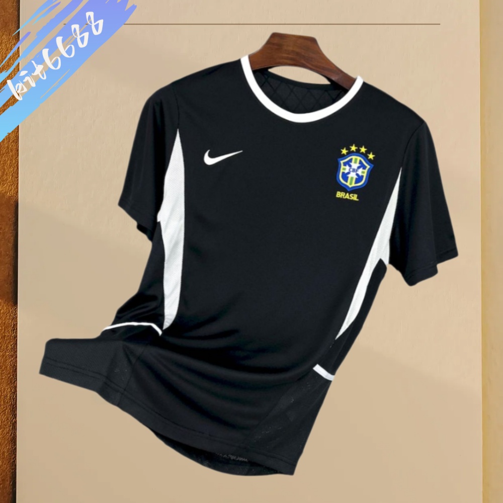 2002 Brazil Goalkeeper Retro Football Shirt
