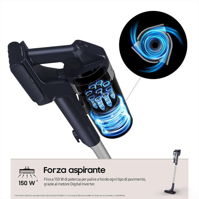 SAMSUNG - Scopa elettrica VS15A60AGR5/WA-TEAL SILVER