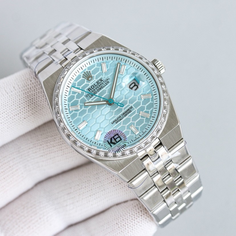 Rolex Land-Dweller 40 Oyster 40mm platinum and diamonds M127386TBR-0001