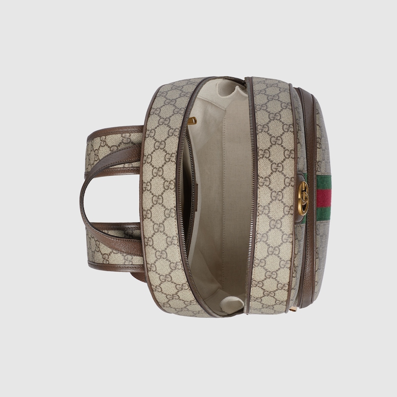 Ophidia medium backpack Green and red Web stripe