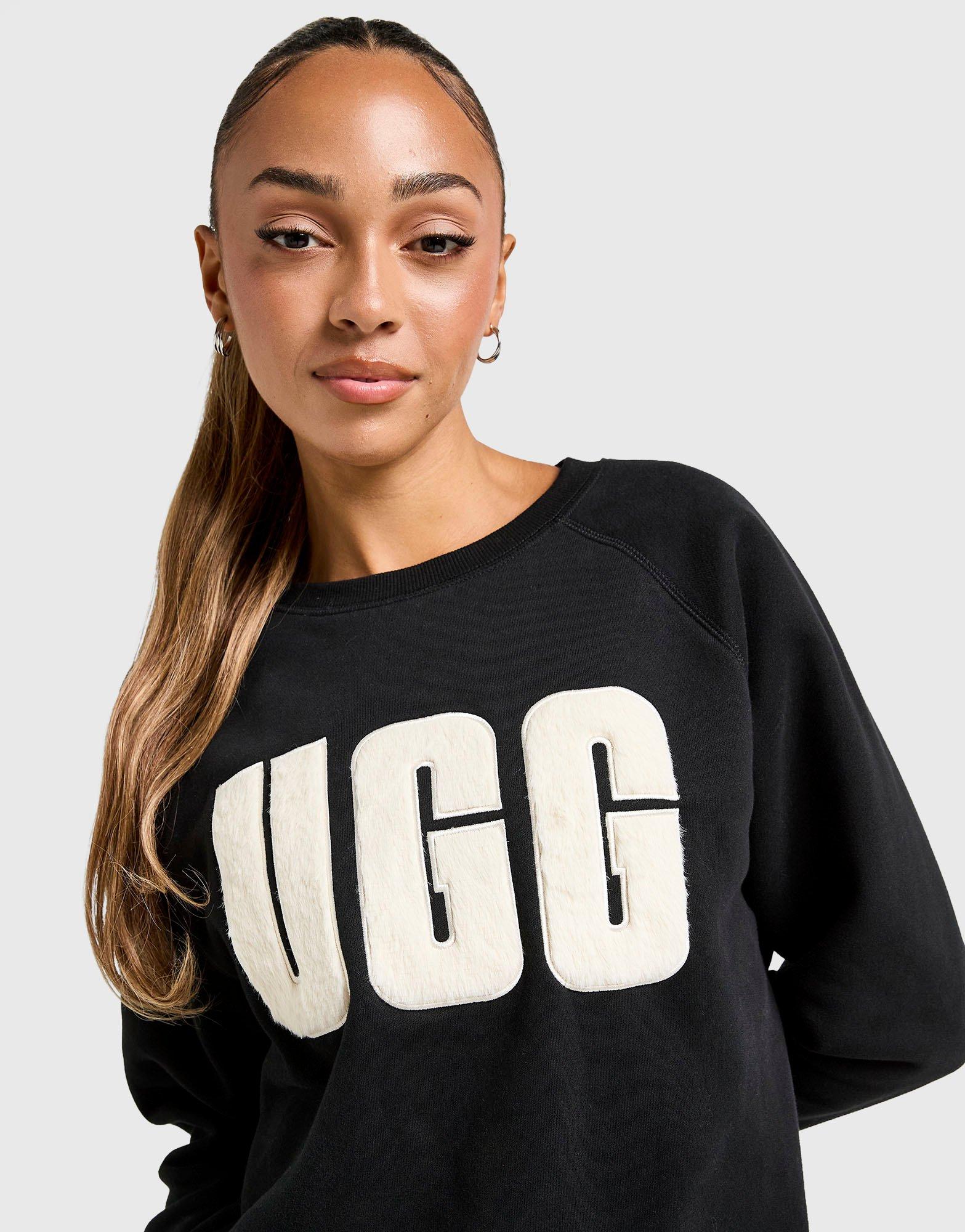 UGG Fuzzy Logo Crew Sweatshirt
