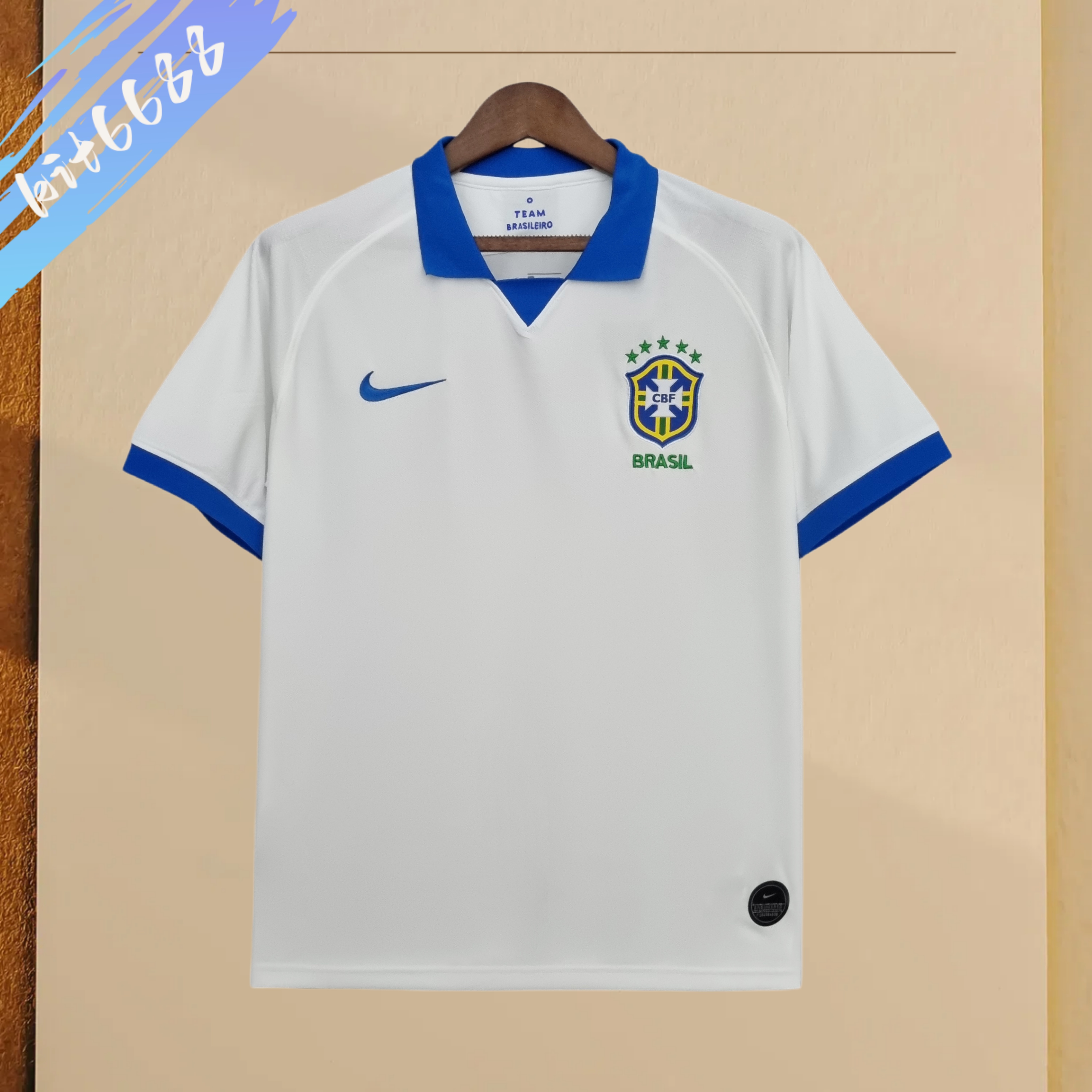 2019 Brazil away Retro Football Shirt