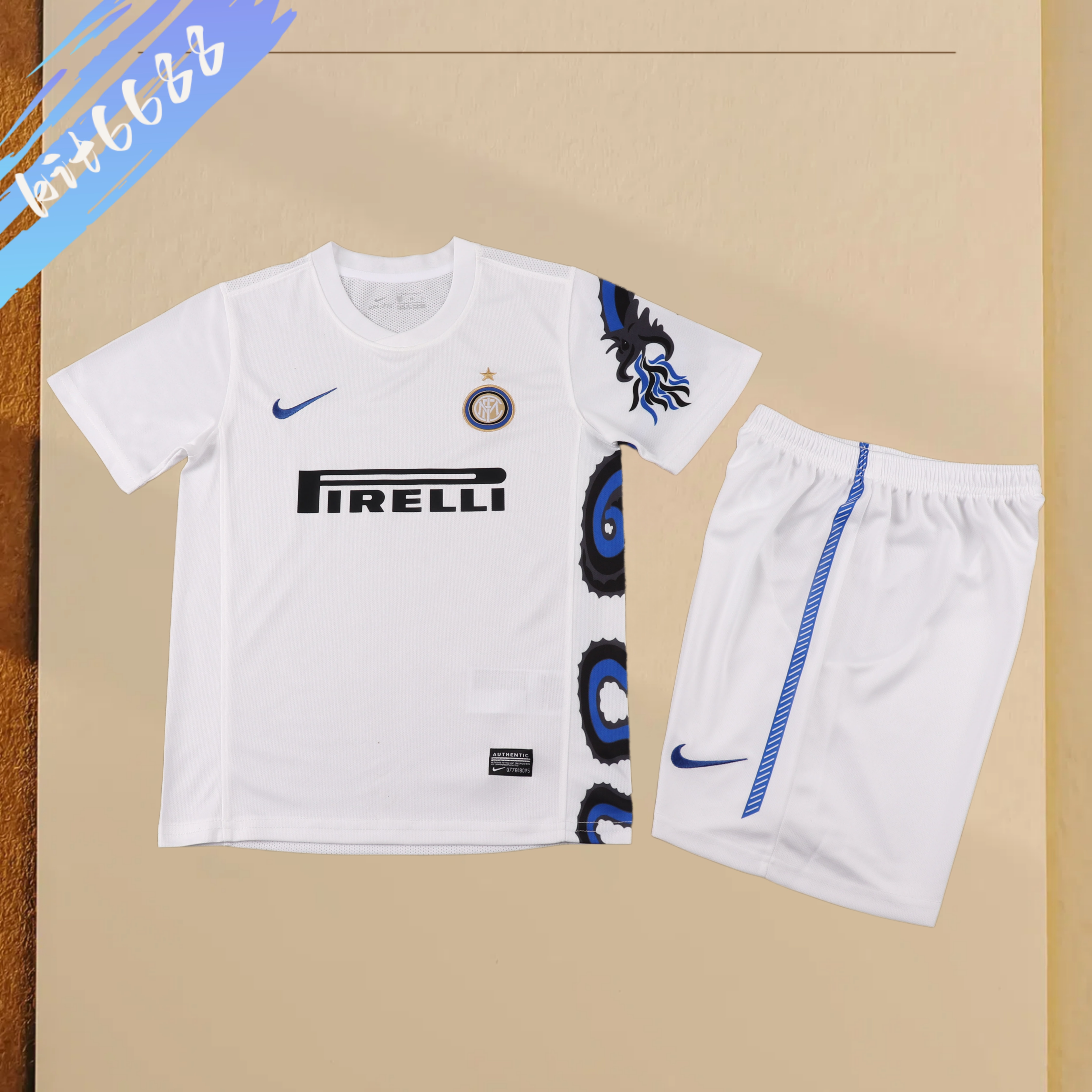 2010/2011 Inter Milan Away Retro Football Shirt Kids Kit
