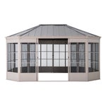Sunjoy 12' x 16' Cape Blue Hardtop Screenhouse