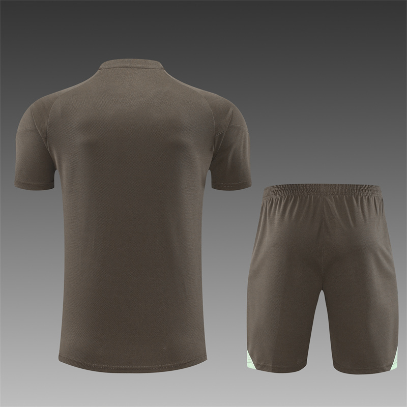 25/26 Real Madrid khaki Short Sleeve Training Wear ( Adult kit Kids )