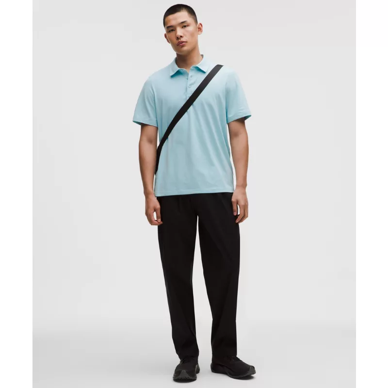 Soft Jersey Short-Sleeve Polo Shirt