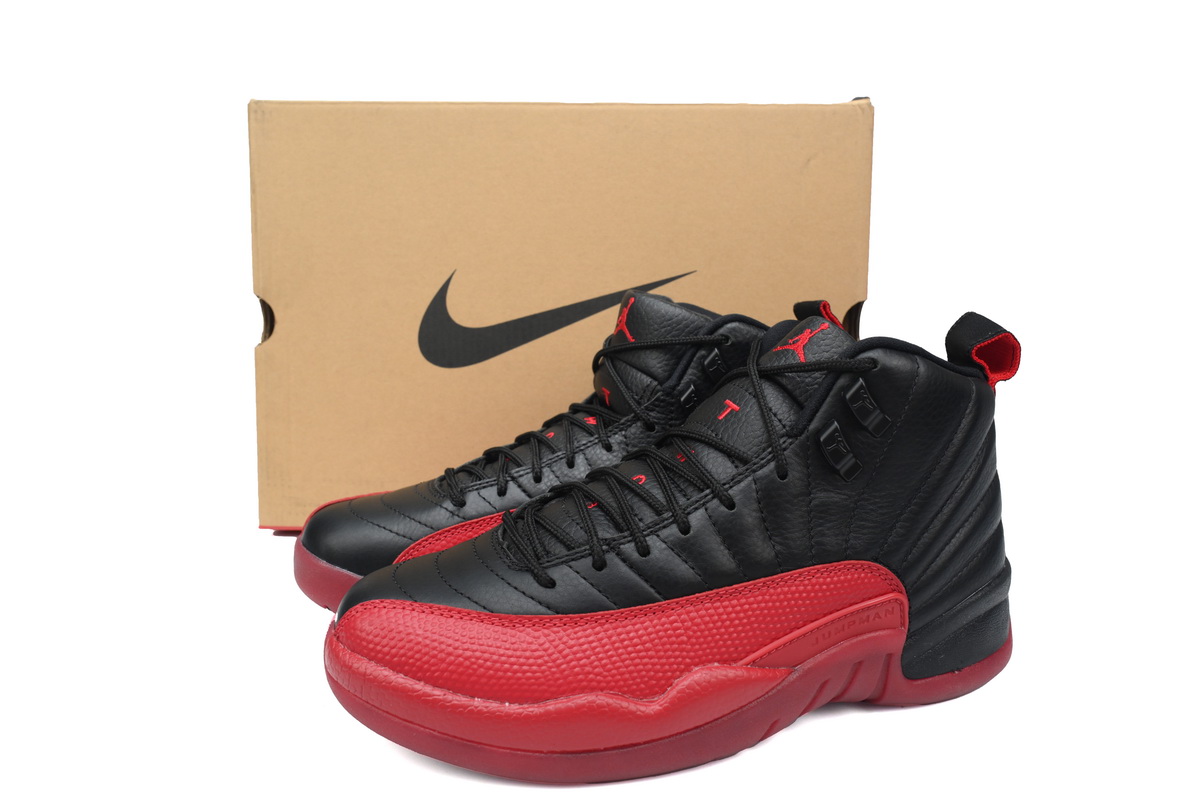 Air Jordan 12 Flu Game Black Red 130690-002