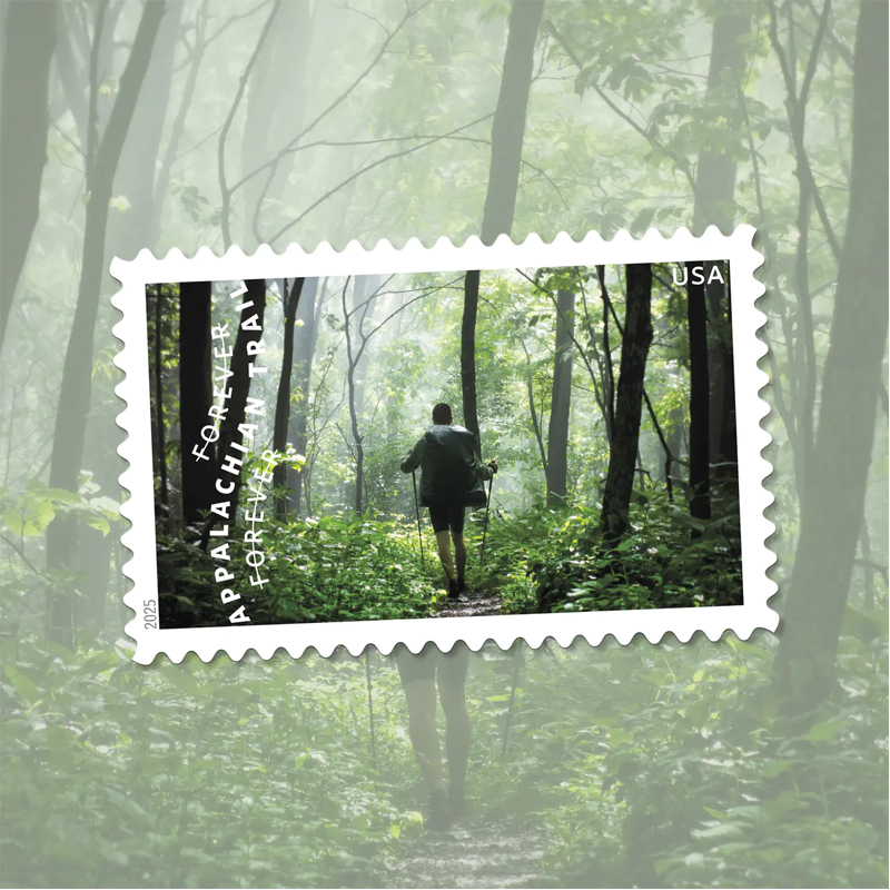 2025 The Appalachian Trail Forever Stamps, Sheet of 15 |Multiple Stamp Designs