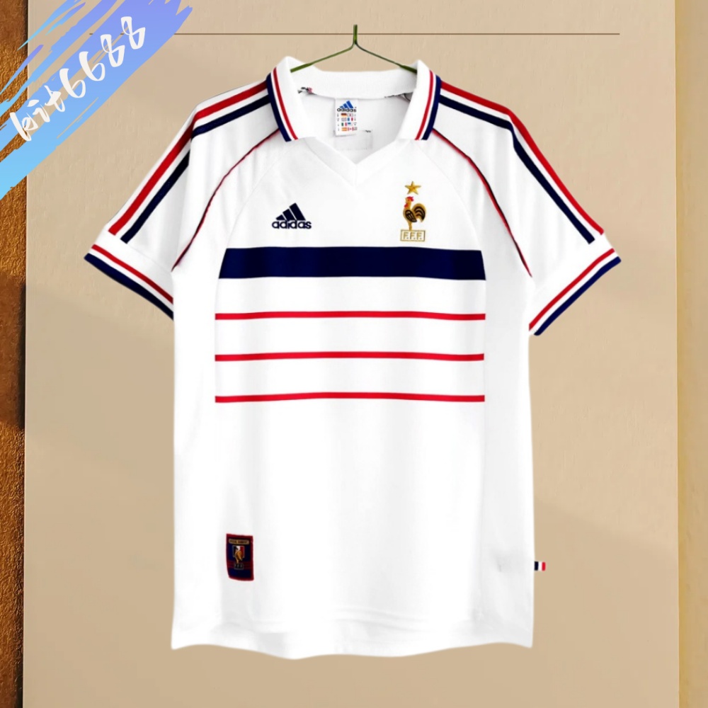 1998 France Away Retro Football Shirt （No English Edition）