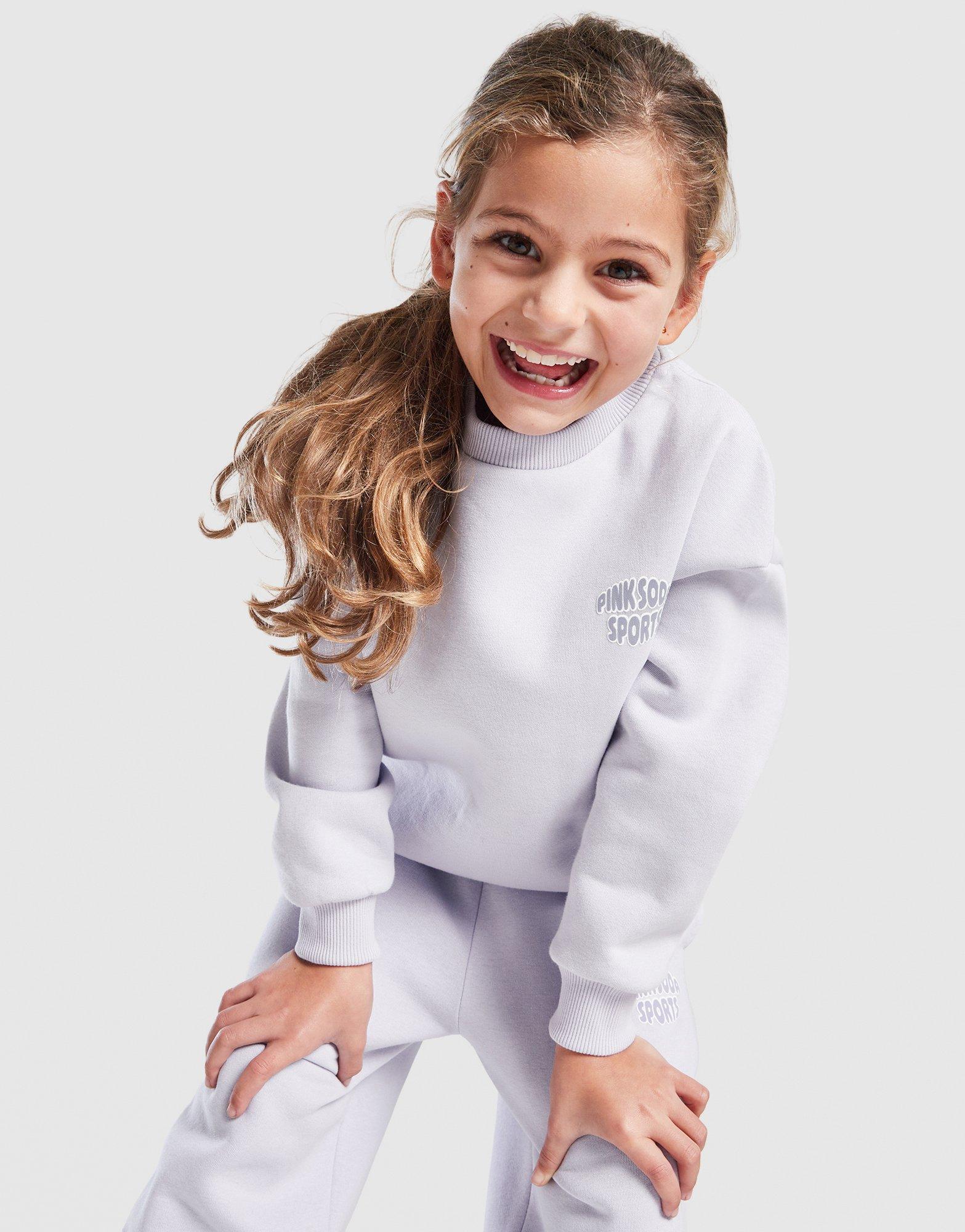Pink Soda Sport Girls' Scribble Crew Trainingsanzug Kleinkinder