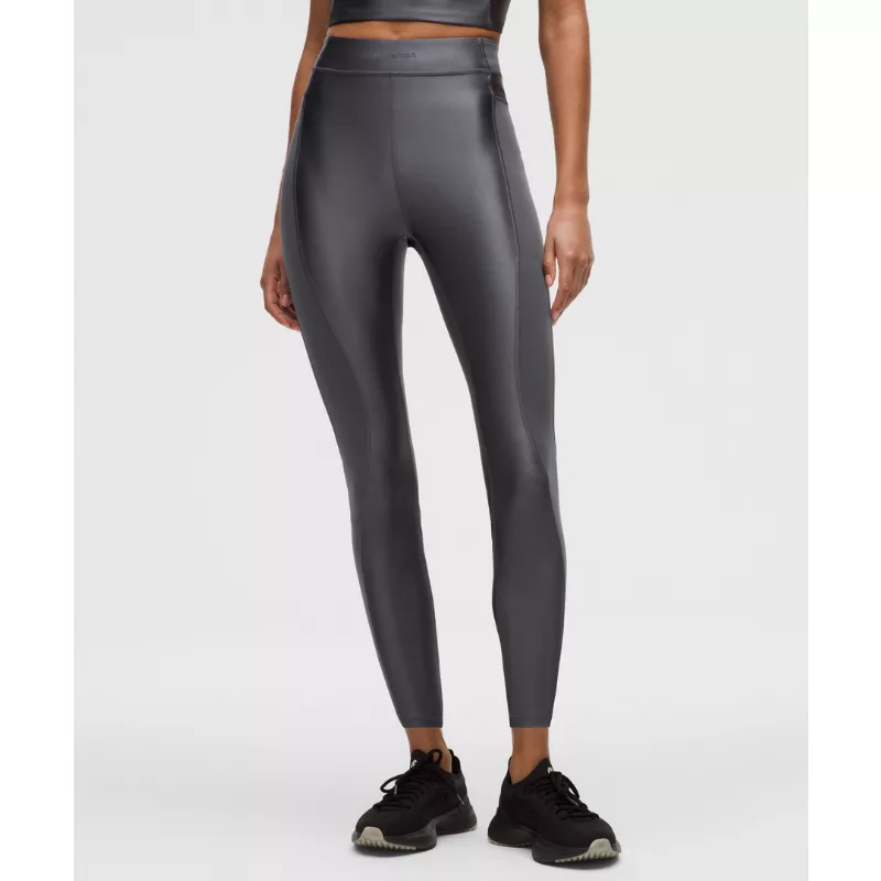 Satin Shine Panelled High-Rise Tight 25