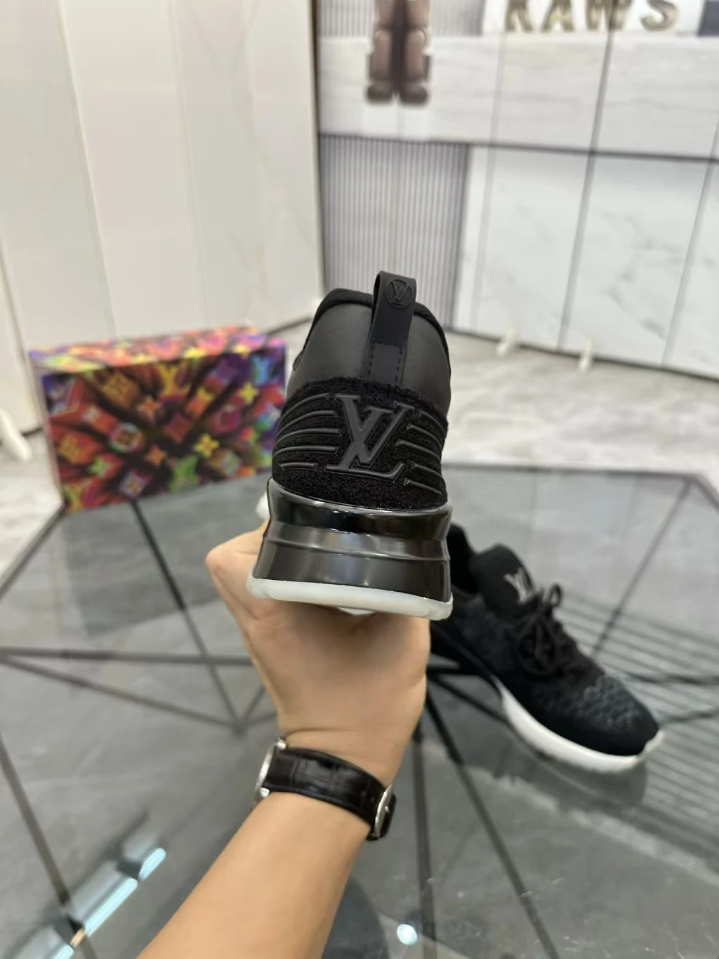 Top LV shoes, handmade genuine leather material