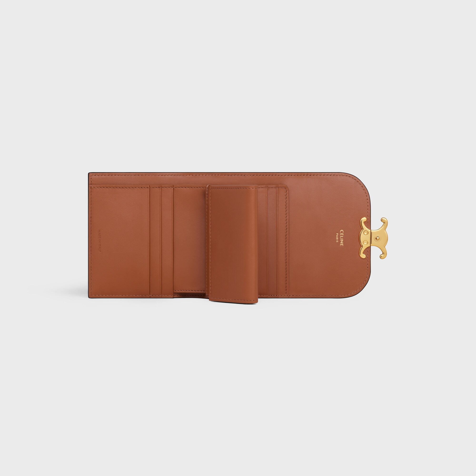 Small Flap Wallet TRIOMPHE in Triomphe Canvas TAN