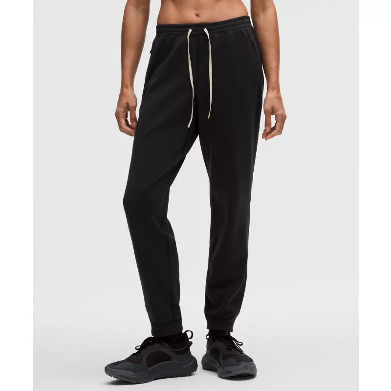 Textured Fleece High-Rise Jogger