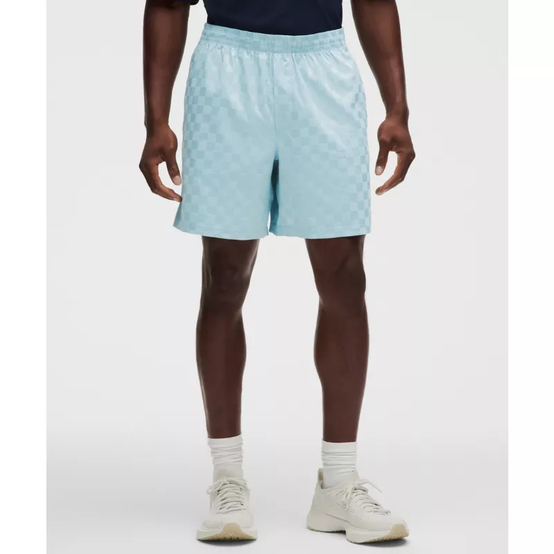 Checkerboard Satin Linerless Gym Short 7