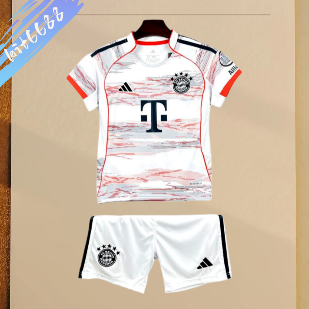 2025/2026 Bayern Munich Away Football Shorts (Adult Kids Kit socks)