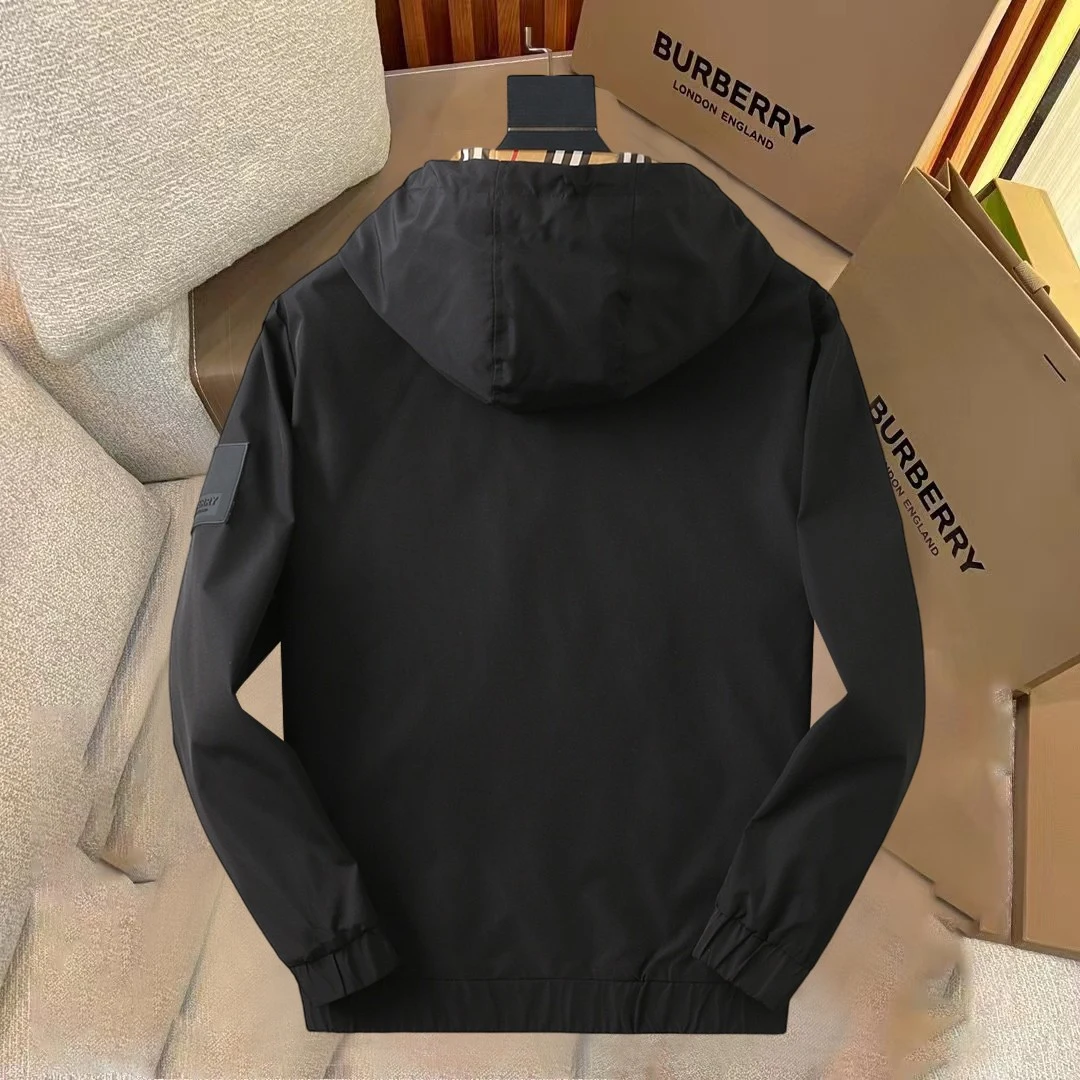 Burberry 26SS Kapuze Jacken Schwarz Jacken HD507154