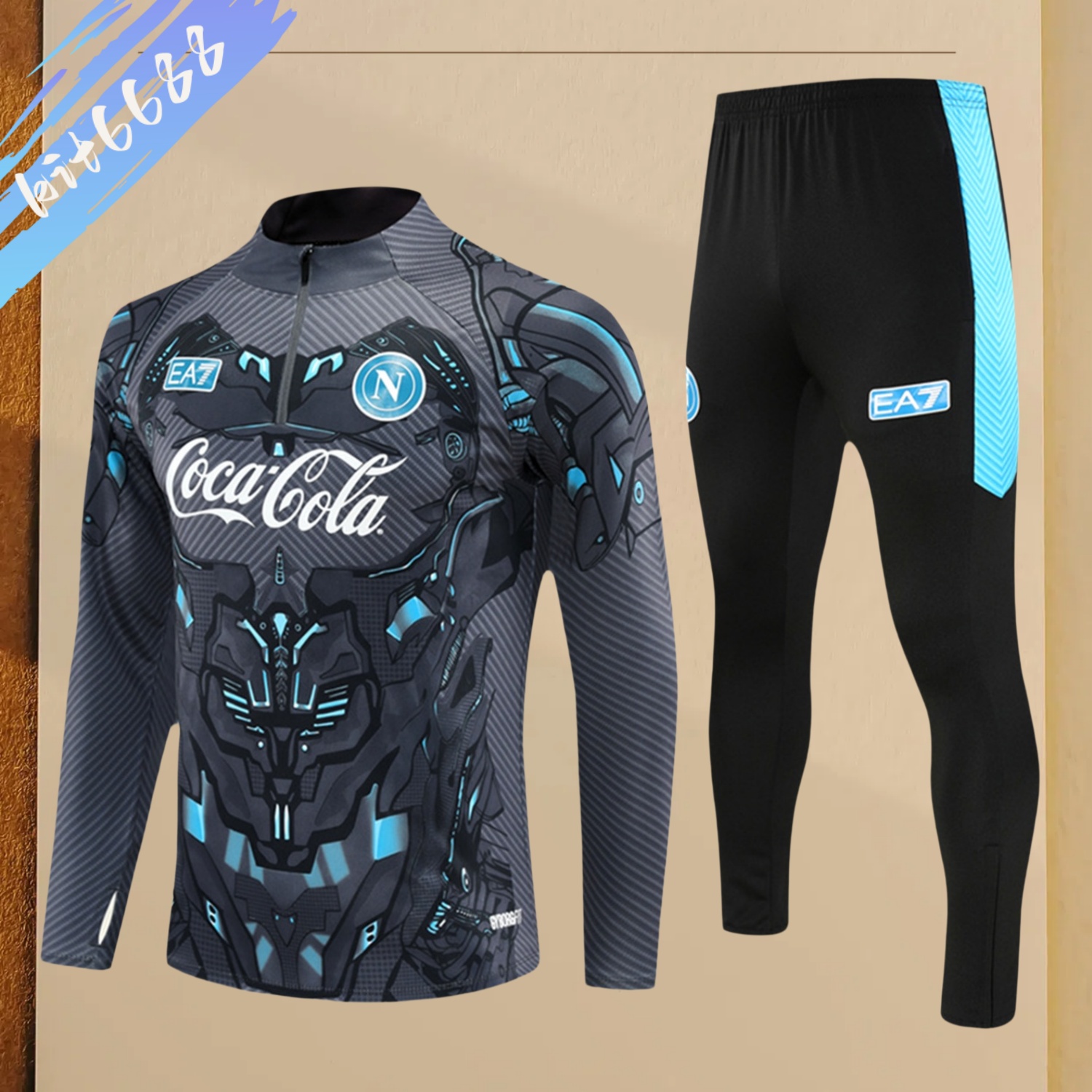 2025/2026 Napoli City Kids Half Zip Training Clothes (Kids Kit)