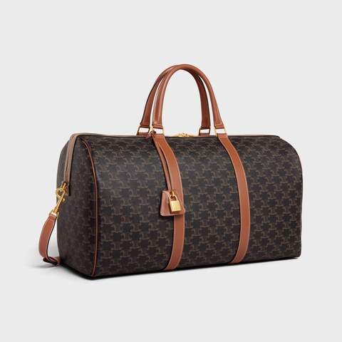 Large Travel Bag IN Triomphe Canvas and calfskin TAN