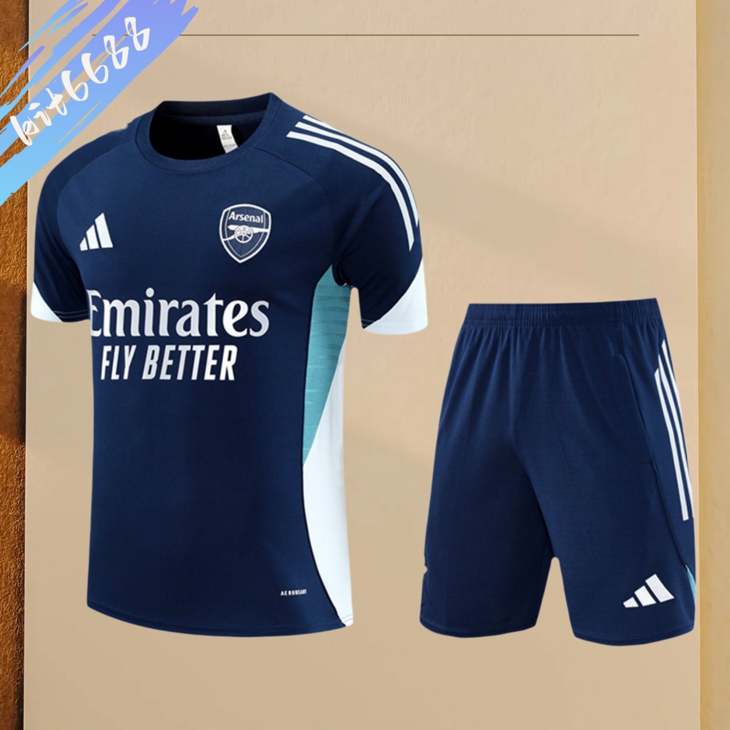 2025/2026 Arsenal Adult Short Sleeve Training Wear (Adult Kids Kit)