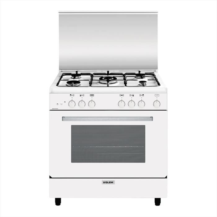 GLEM GAS - Cucina a gas A855GX Classe A-Bianco