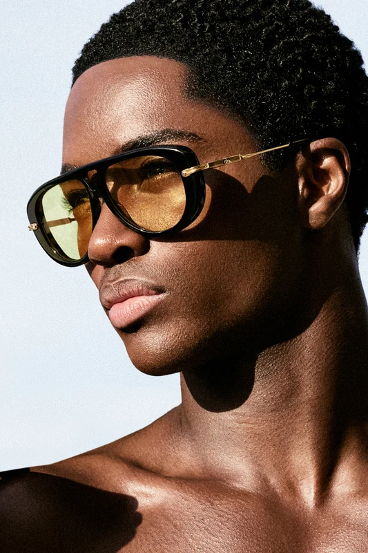 ALO Aviator Sunglasses - Tortoise/Blue