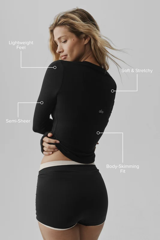 Semi Sheer Oasis Long Sleeve